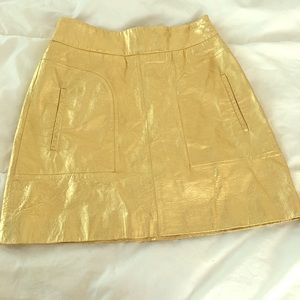 Zara gold skirt , XS