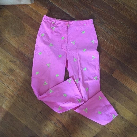 Lilly Pulitzer crab and lobster patterned capris