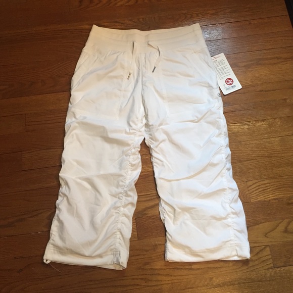 NWT Lululemon White Studio Crop Pants