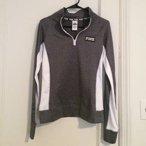 VS Pink Grey Ultimate Half-Zip.