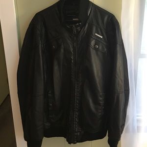 Rocawear butter soft black leather jacket