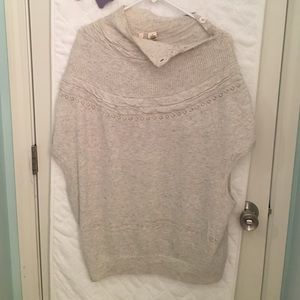 Anthropologie sweater vest. Heather/oatmeal