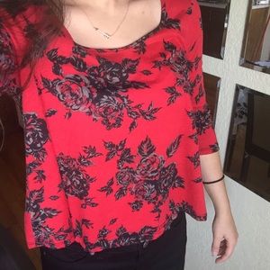Floral Peplum Top