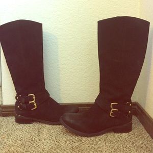 Black Steve Madden Riding Boots
