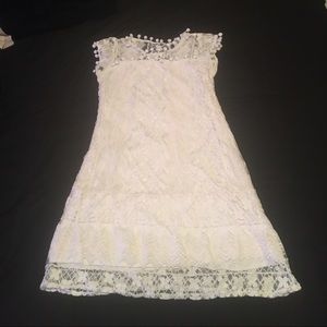 Lace white dress