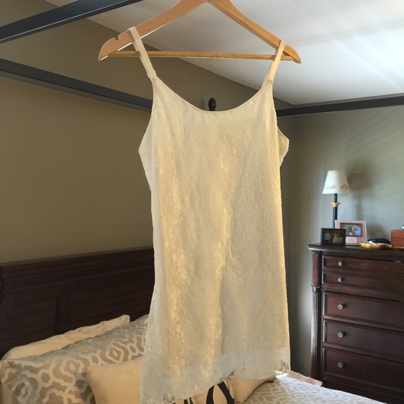 White lace/cotton Camisole
