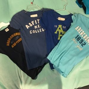 Blue Abercrombie t shirt bundle