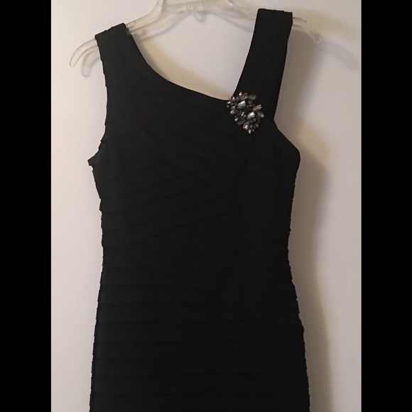 Black cocktail dress