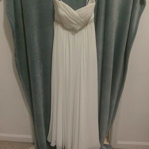 Size 10 strapless Jasmine wedding gown