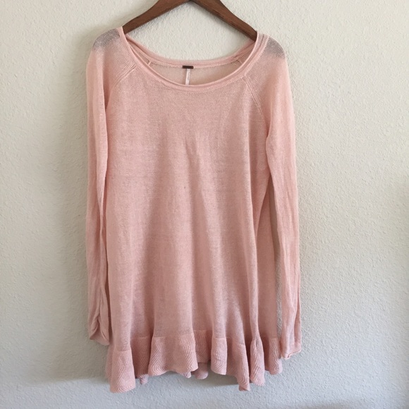 FP Pink Ruffle Sweater.