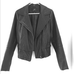 Jack Faux Leather Jacket || Size: Small || Black