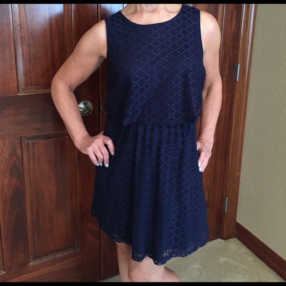 Navy Lace Dress