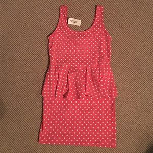 Bodycon tight peplum dress
