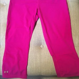 Pink under armor workout leggings