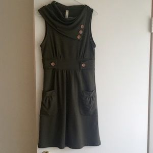 Modcloth Coach Tour dress, dark green