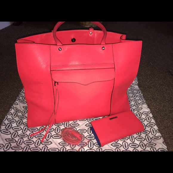 Like New Rebecca Minkoff large MAB tote & wallet