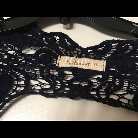 Testament Bubble Hem Top with Lace Detail (NWOT) - Picture 4 of 4