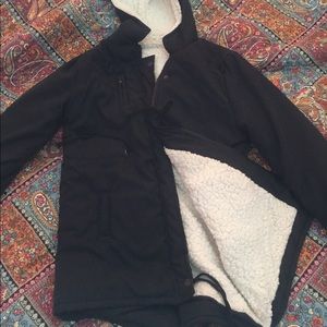 Heavy faux sheep skin winter coat