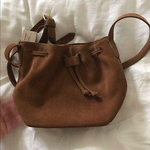J.Crew suede bucket bag