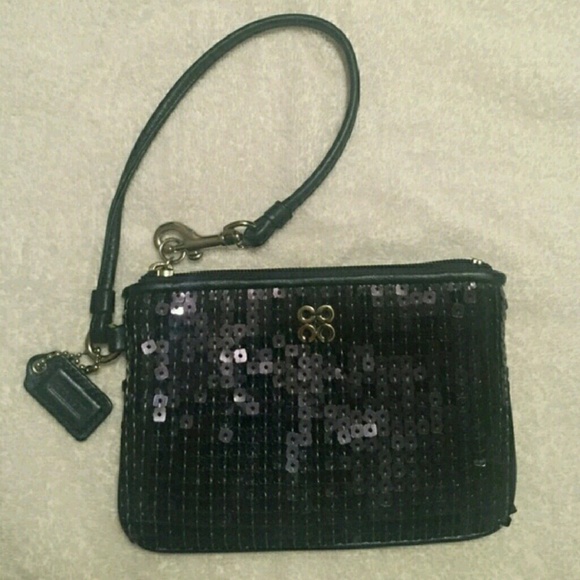 Coach Handbags - Sequin Coach Wristlet