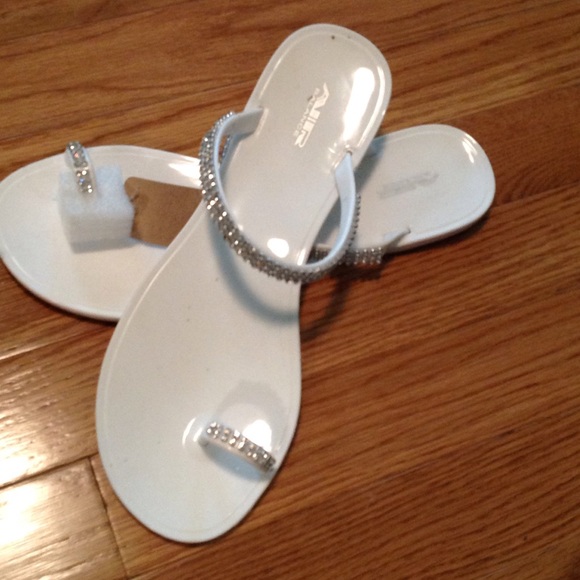 New Gelee Sandal White