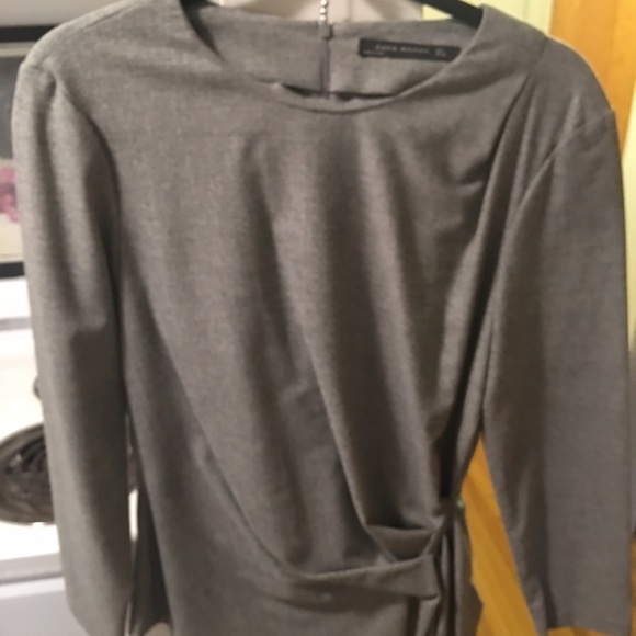 Zara grey blouse