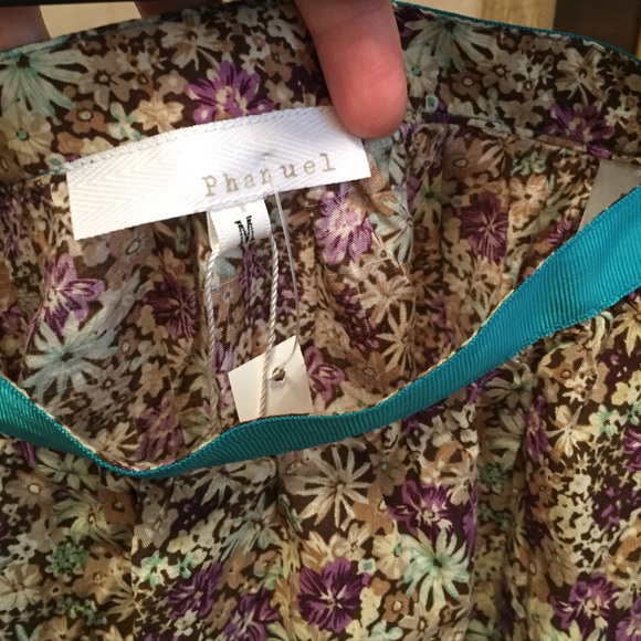 New Phanuel 100% Cotton Floral Lace Skirt M - Picture 4 of 4