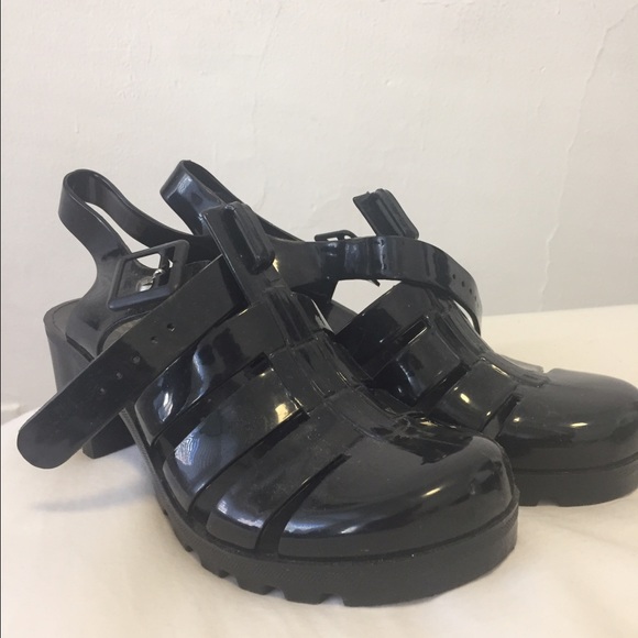 LF Black Jelly Shoes 8.5