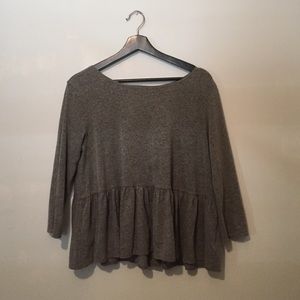 Grey Free People Top