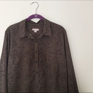 Merona Leopard Print Blouse