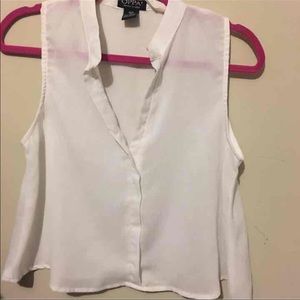 White crop top