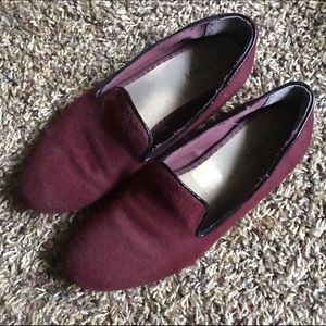 Maroon Slip Ons