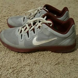 Grey and Maroon Women's Nike