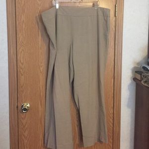 Tan pull on dress pant