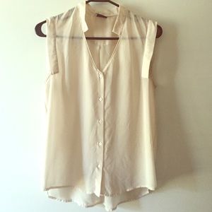 SOLD - Sheer sleeveless blouse