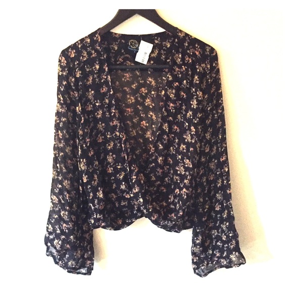 New! Blue Life Chiffon Hayley Top