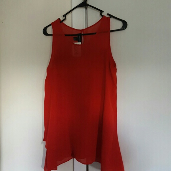 Red tank top