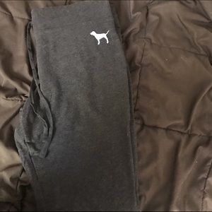 PINK university flare sweats.