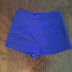 Royal blue shorts