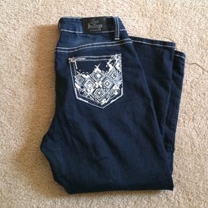 Love indigo premium Capri jeans