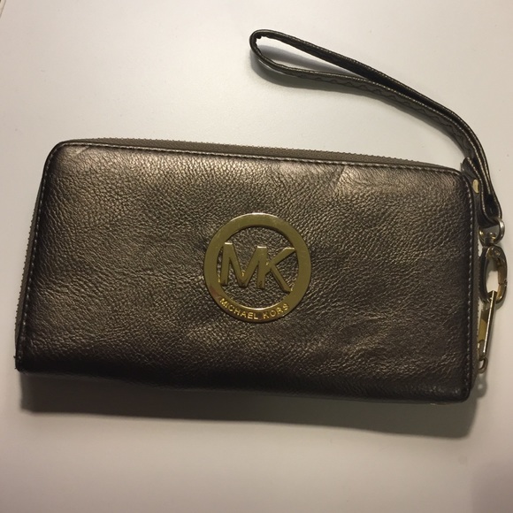 Steel gray Michael Kors wallet