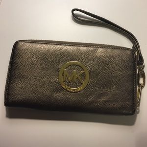 Steel gray Michael Kors wallet
