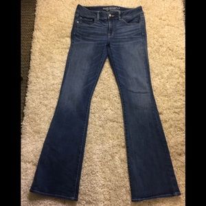 American eagle super stretch boot cut jeans.