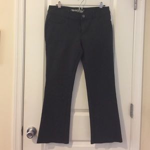 Bootcut stretchy gray pants