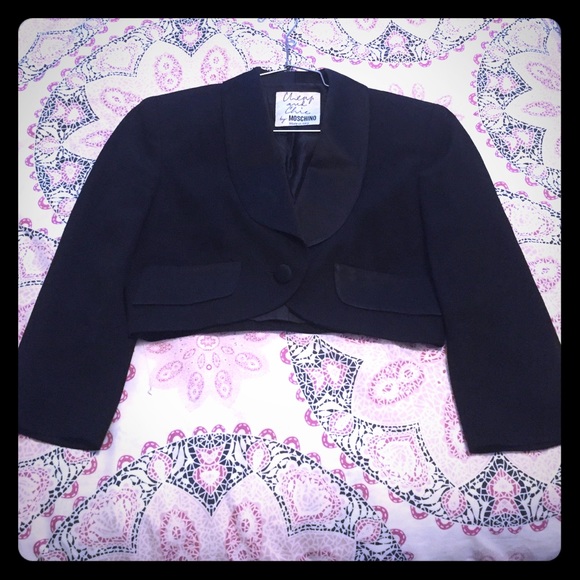 Black short dressy Moschino Jacket