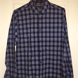 Express 1MX Modern Fit Men's Dress Shirt - Medium