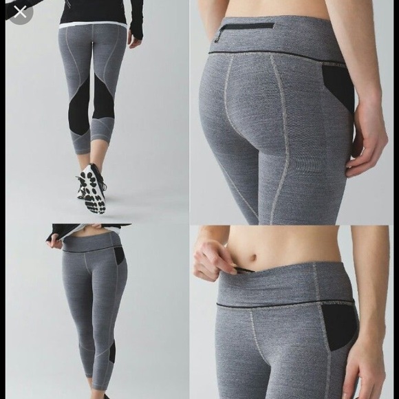 Work out leggings! Pace rival crop by Lululemon