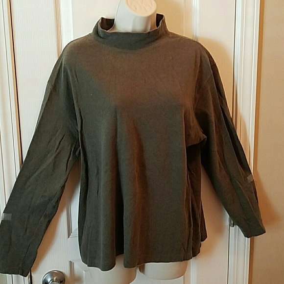 Olive mock turtleneck