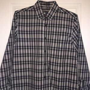 Express 1MX Modern Fit Men's Dress Shirt - Medium