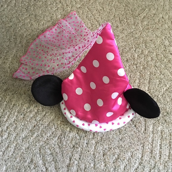MINNIE MOUSE EARS WITH POLKA DOTTED MAGIC HAT - Picture 1 of 2